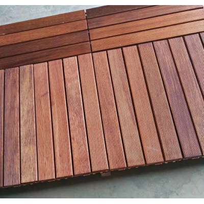 Solid Merbau Floor Outdoor Decking  in Square